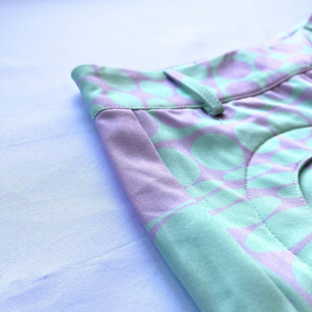 HOUSE OF SUNNY MINT LILAC PURPLE HAZE PARTY FLARE PANTS - 4 - Picture 7 of 11